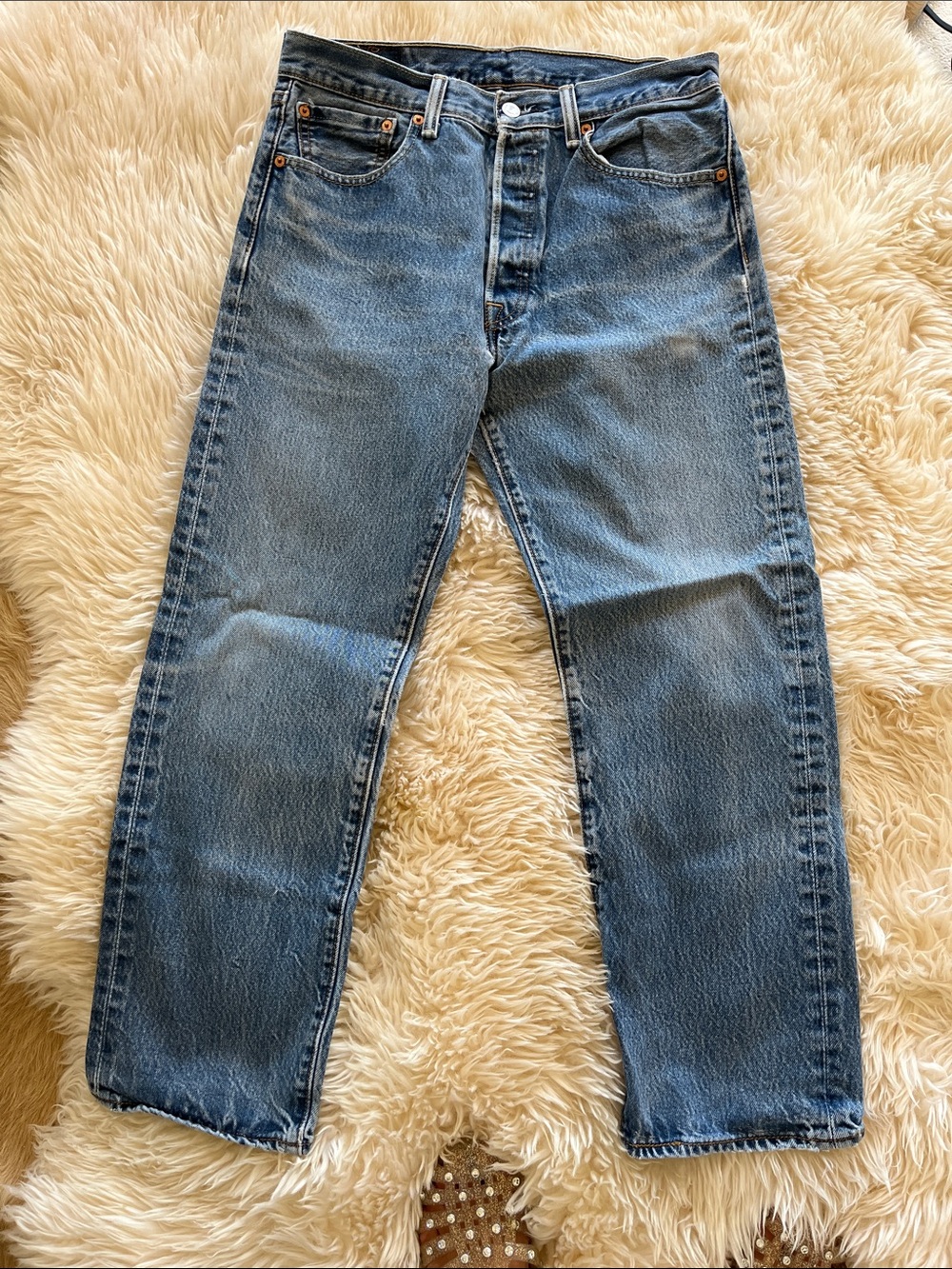 Levi’s 501 Original Straight Leg Button Fly Jeans - As Is